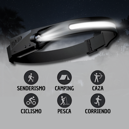 HEADLED - Linterna frontal Led con sensor de movimiento